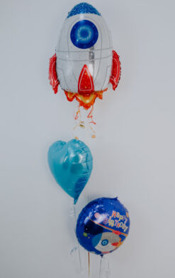 Emoji Cohete con Globos