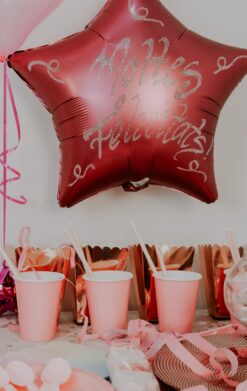 Estrella cumple globos