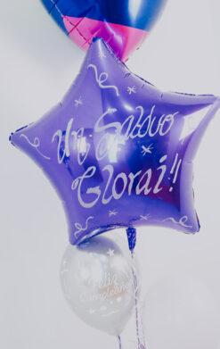 Estrella morada helio