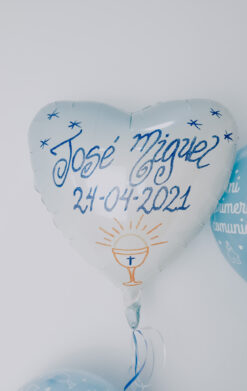 Globos comunión niño
