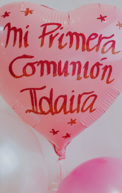 Globos personalizados para comunión