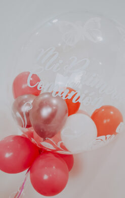 Globos rojos comunión