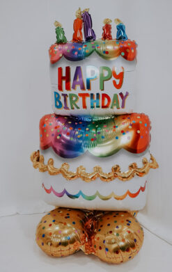 Tarta gigante con globos