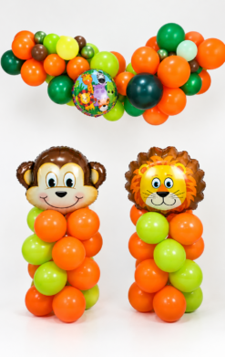 Columnas de globos "Animalitos"