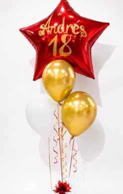 Ramo de globos Estrella Personalizada
